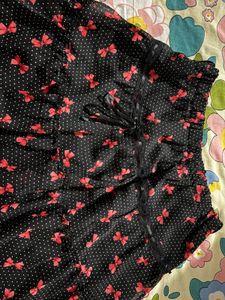Black Skirt with Red Bows &amp; Polka Dots