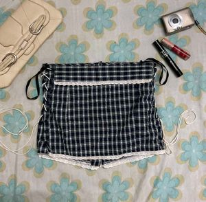 Vintage Plaid Corset Top