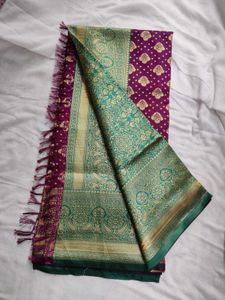 Exquisite Banarasi Inspired Silk Blend Saree