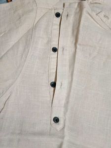 Men's Beige Kurta