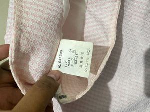 Vintage Japanese Pink Gingham Tweed Ruffle Skirt (