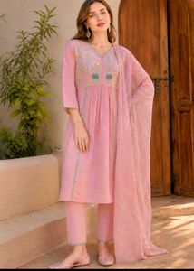 Elegant Pink Kurta Set with Dupatta