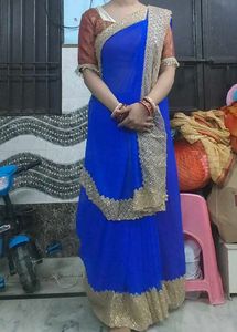 beautifull blue saree