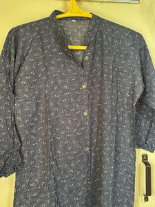 Stylish Blue Printed Kurta