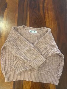Kids Beige Knit Sweater - Size 4