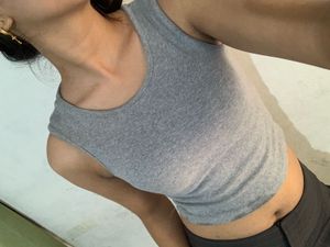 Grey Sleeveless Tank Top