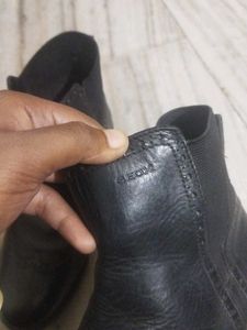 Classic Black Leather Ankle Boots