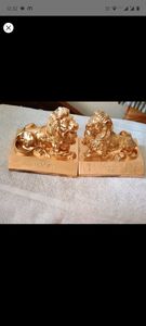 Vintage Dubai Lion Statues - Pair