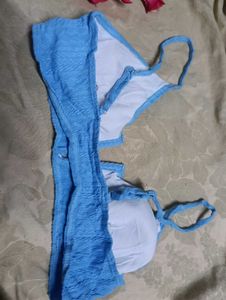 81.Cute Blue Bralette bra