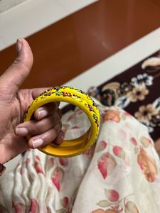 Floral Hand-Painted Bangles