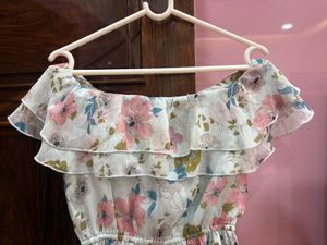 Off Shoulder Floral Dress!