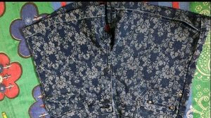 Printed denim Shorts 30 Size
