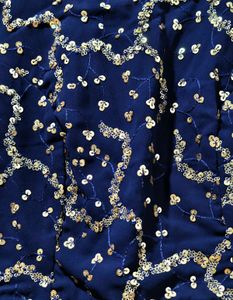 Stunning Blue Sequined Blouse