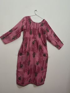 Pink Printed Kurti