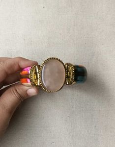 BROWN AGATE Boho Gemstone Bangle