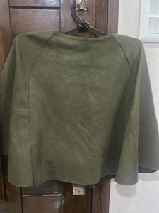 Olive Green Suede Jacket