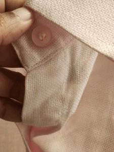 Chic Light Pink Button-Up Shirt