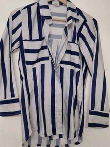 Striped Button-Up Shirt