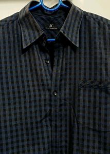 Men's Checked Casual Shirt - Blue