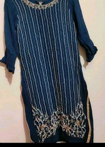 Sea🌊Blue Sharara Suit &amp; Dupatta For 34 Bust