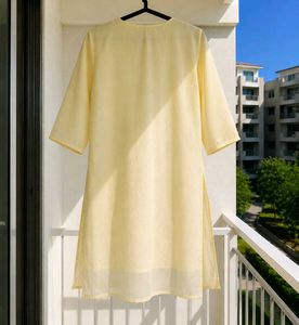 Elegant Yellow Chikankari Kurta