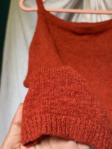 Forever21 Orange Knit Tank Top