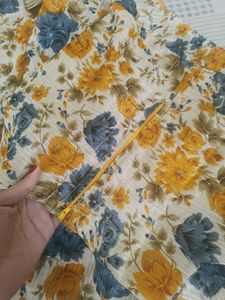 Floral Anarkali Kurta with Pant