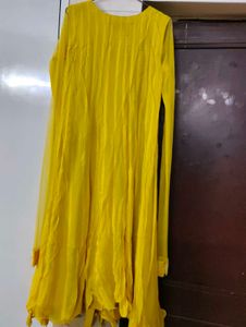 Vibrant Yellow Embroidered Kurta set