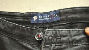 Men's Black Casual Trousers