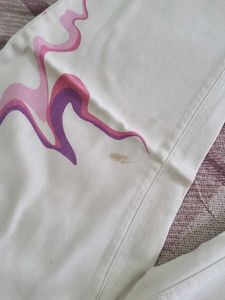 Unique Abstract Print Jeans