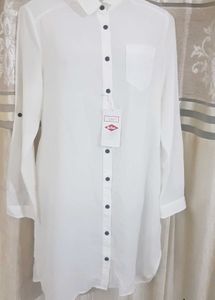 Lee Cooper White Tunic Shirt