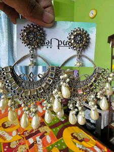 ✨ Beautiful Oxidised Statement earrings Set for Sa