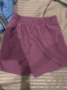 Stylish Skort with Button Detail
