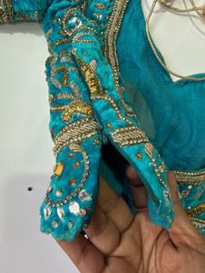 Heavy Zari &amp; Stone Work Designer Blouse – Size 32