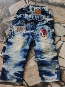 Tie-Dye Denim Pants