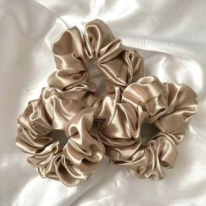 Set Of 3 L,M,S  Golden Satin Scrunchie