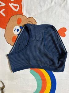 Navy Blue Ribbed Briefs