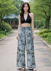 Floral Print Wide Leg trouser