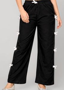 Stylish Black trouser with Bow Detail