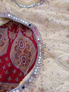 Elegant Cream Sharara Suit Set