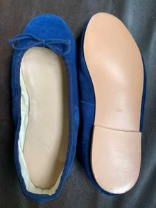 GALIN Deep Royal Blue Ballet Flats