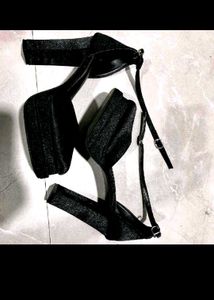 black  Platform Sandals