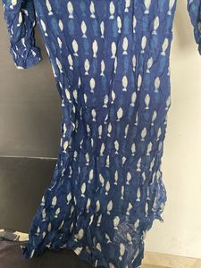 Blue Fish Print Kurta