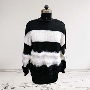 🔥Striped Fuzzy Sweater