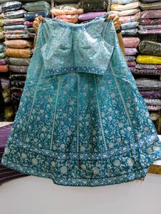 🩵 BANARASHI SILK LEHGA💙