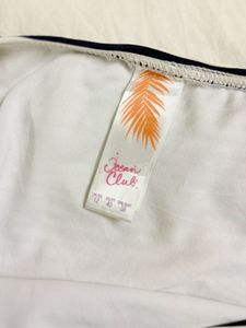 Striped Bikini Bottom with Ties