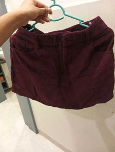 Sassafras Burgundy Skirt