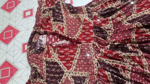 beautiful red colour Long gown