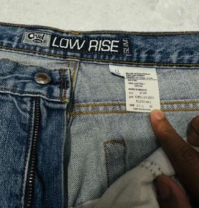 Y2K Imported Classic Blue Low Rise Jeans