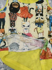 Cute Yellow 💛 Cat Print Top